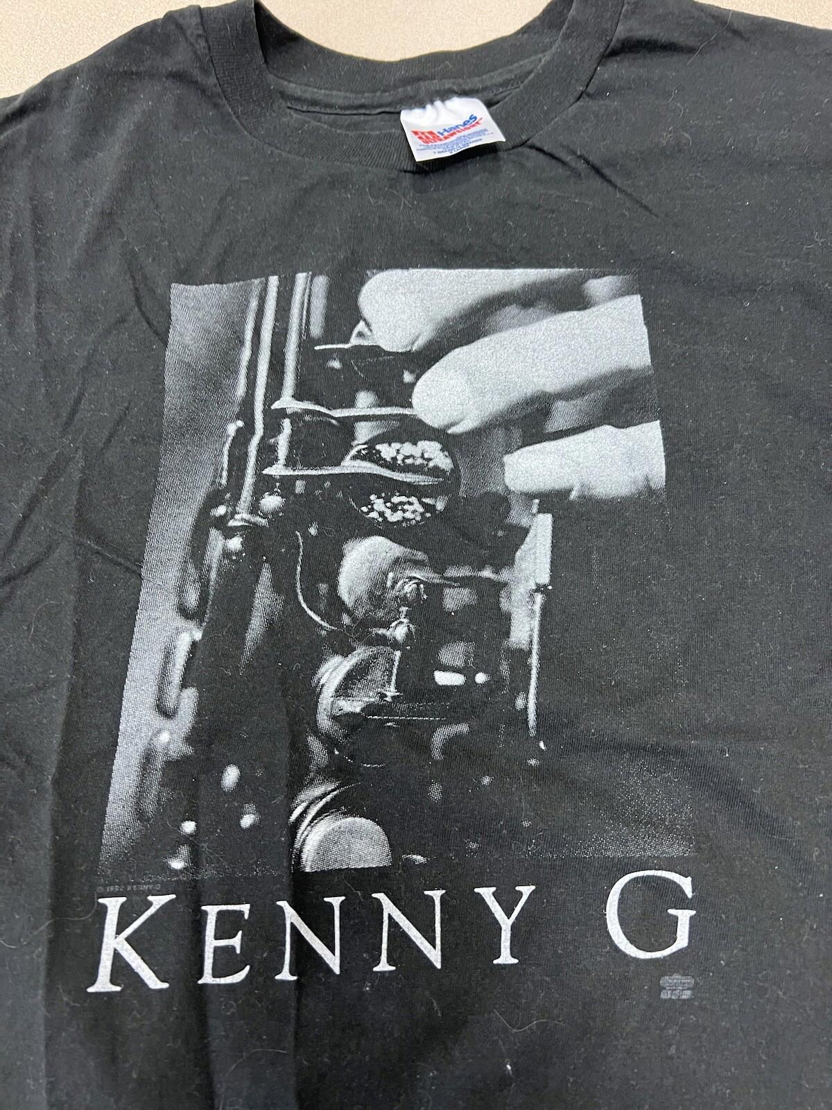 KENNY G BREATHLESS TOUR ROCK T-SHIRT SIZE XL HANES VINTAGE RARE 306
