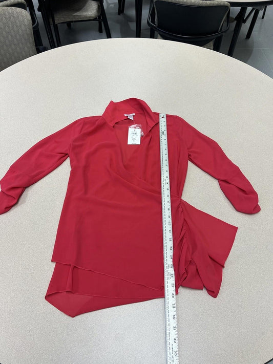 CACHE Size 6 Red Tiered Dress Cocktail Dress Nwt 324