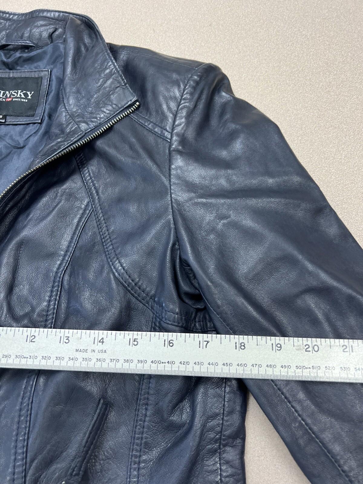 Leather Jacket Women Levinsky Merry Lamb Nappa Leather Black 38 305