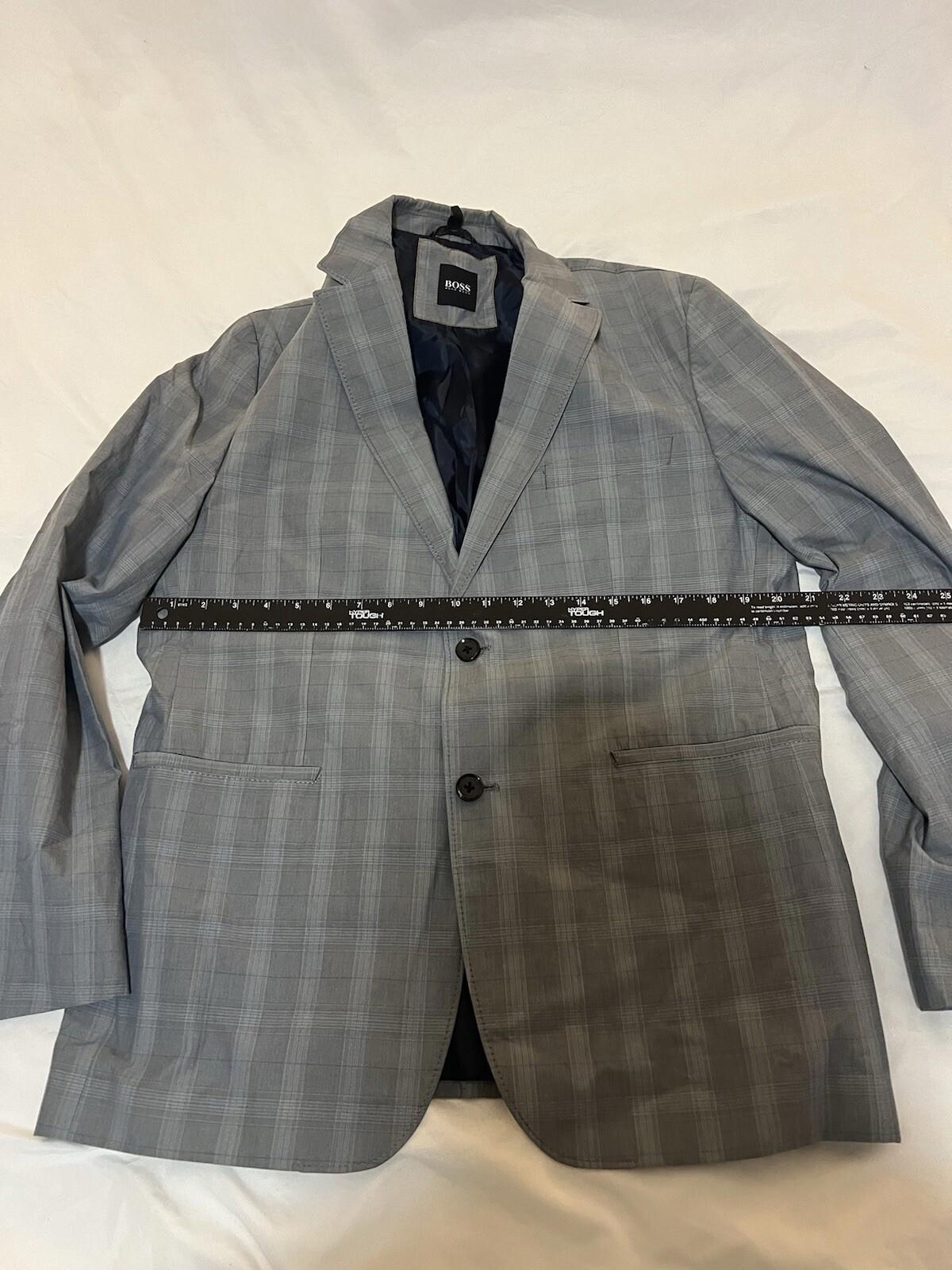 Hugo Boss Men’s Large 42R Grey 2-button Blazer Jacket 378