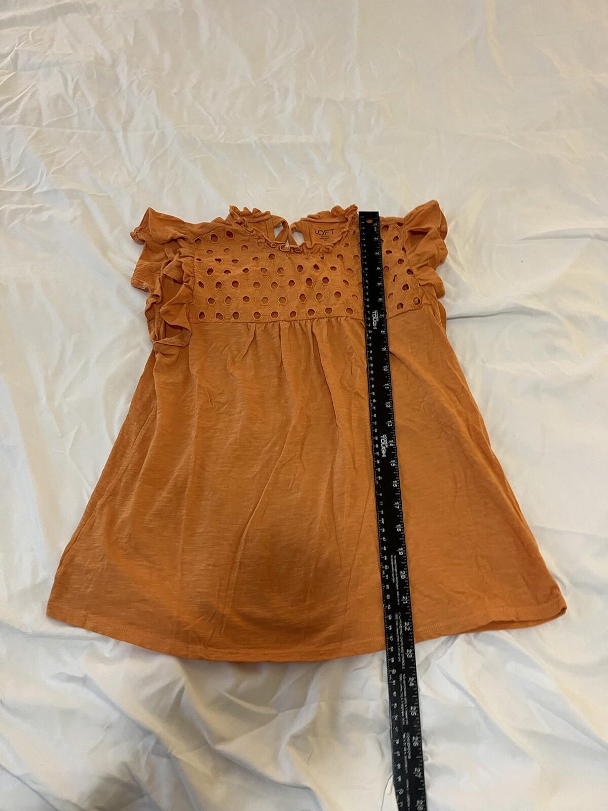 Ann Taylor Size XS Top Orange Womens 315