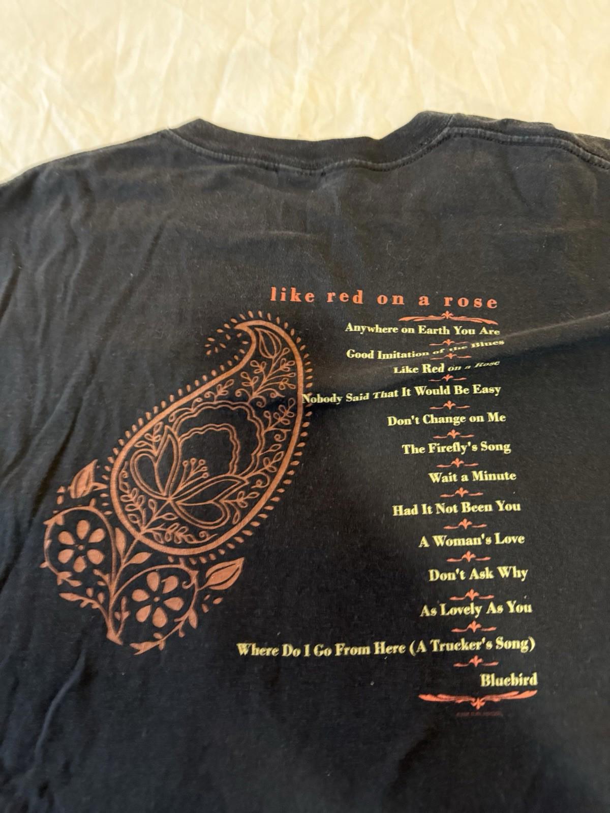 Vintage Alan Jackson Shirt Black Like Red On A Rose Black Country Xl 153