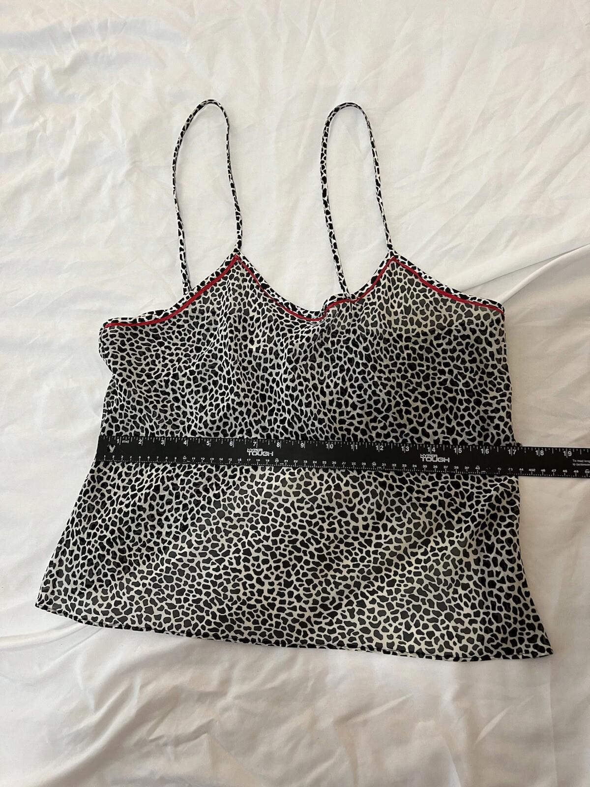 Vintage Y2K Women’s Private Property Top Size Large Animal Print 114