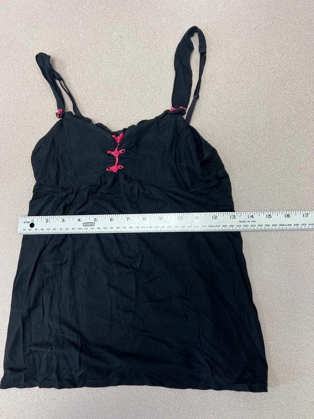 Vintage Black Lace Camisole Size Small Y2k 311