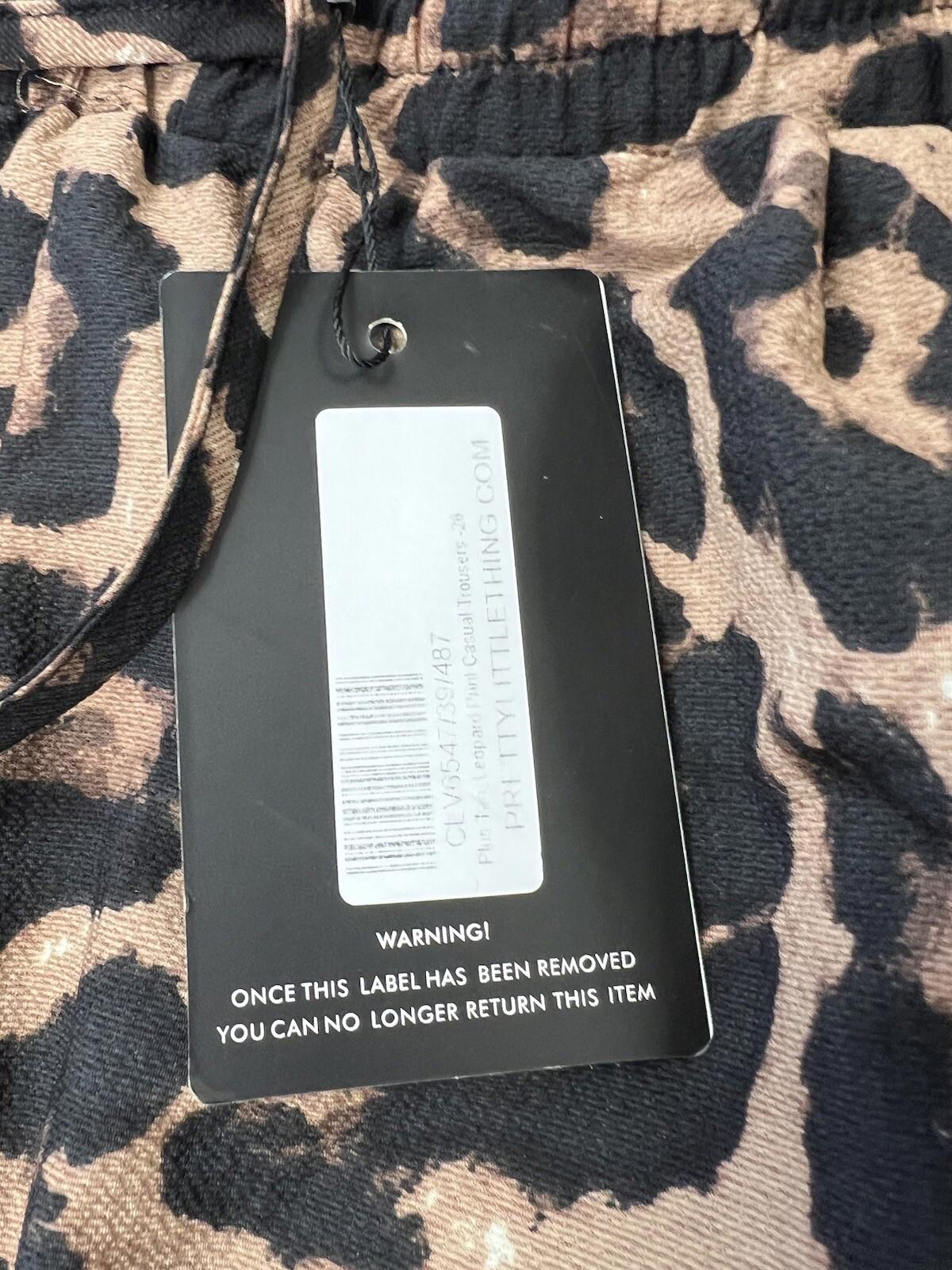 PRETTYLITTLETHING Plus 3XL Womens Animal Print Nwt 109
