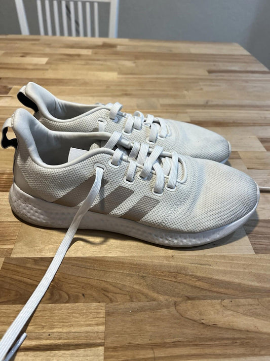 Adidas White Cloudfoam Running Sneakers Shoes Womens Size 8