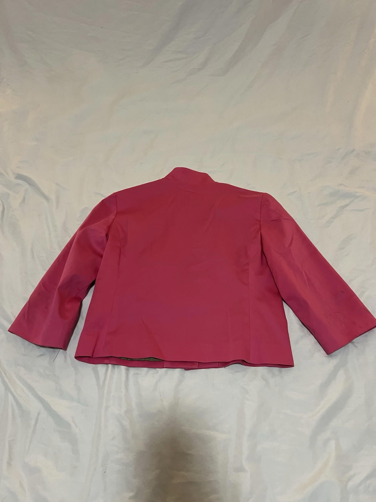 Walter Women’s Hot Pink Cropped Coat Size 6 Crop Sleeve 136