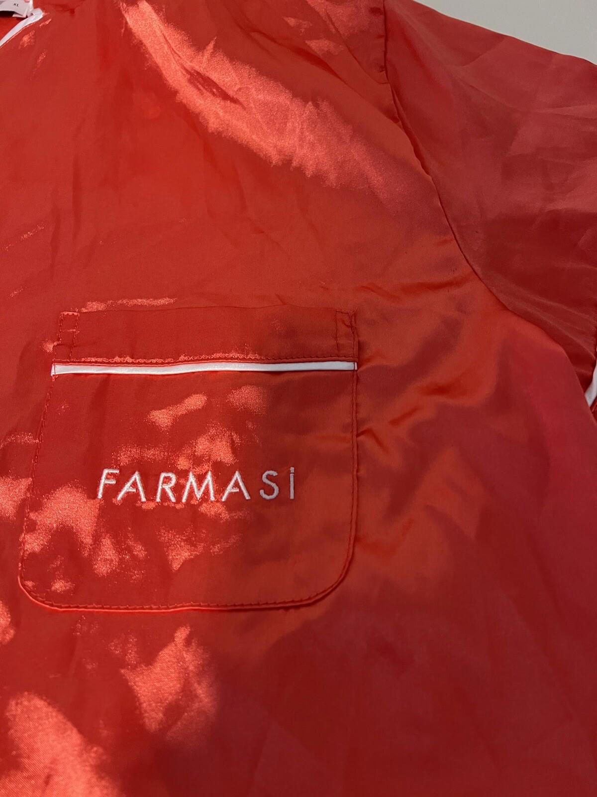 Woman’s Farmasi Poly Satin Long Pajama Top Women’s Size XL Red Nwt 225