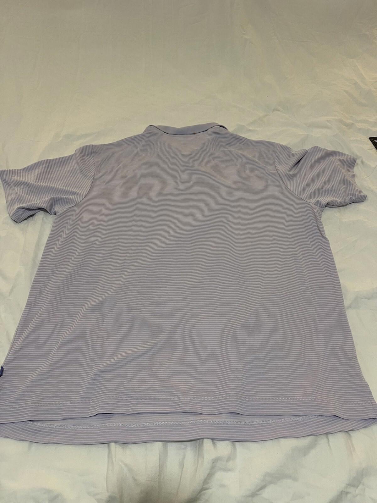 Tommy Bahama Men’s Polo Shirt XL Striped Purple 347