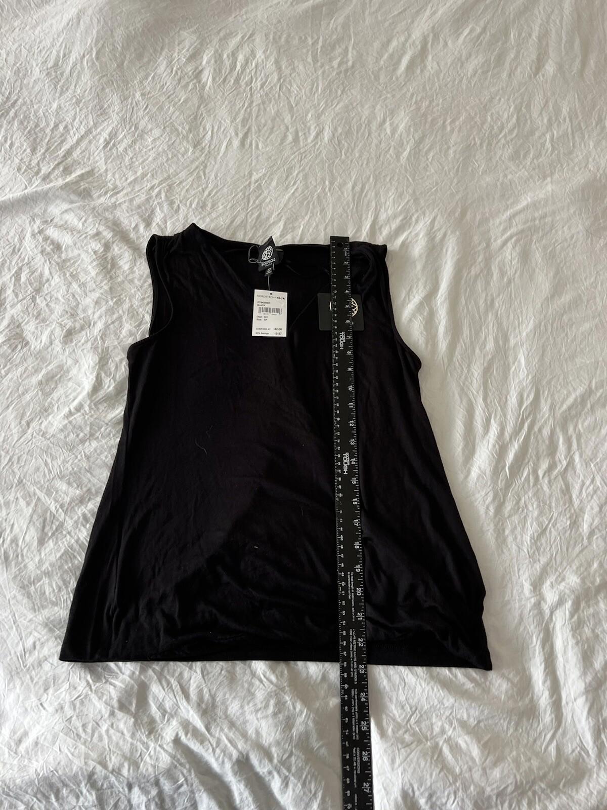 Bobeau Women's black Tank top, size Petite Small NWT 244