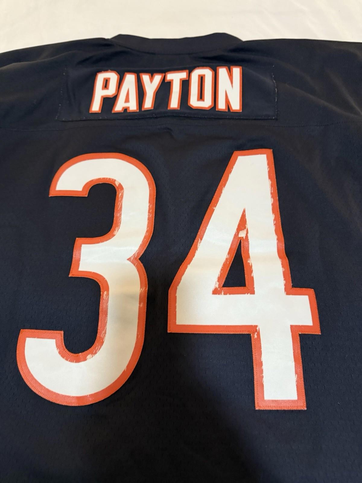 Vintage Chicago Bears Jersey Walter Payton #34 Mitchell & Ness Size 44 148