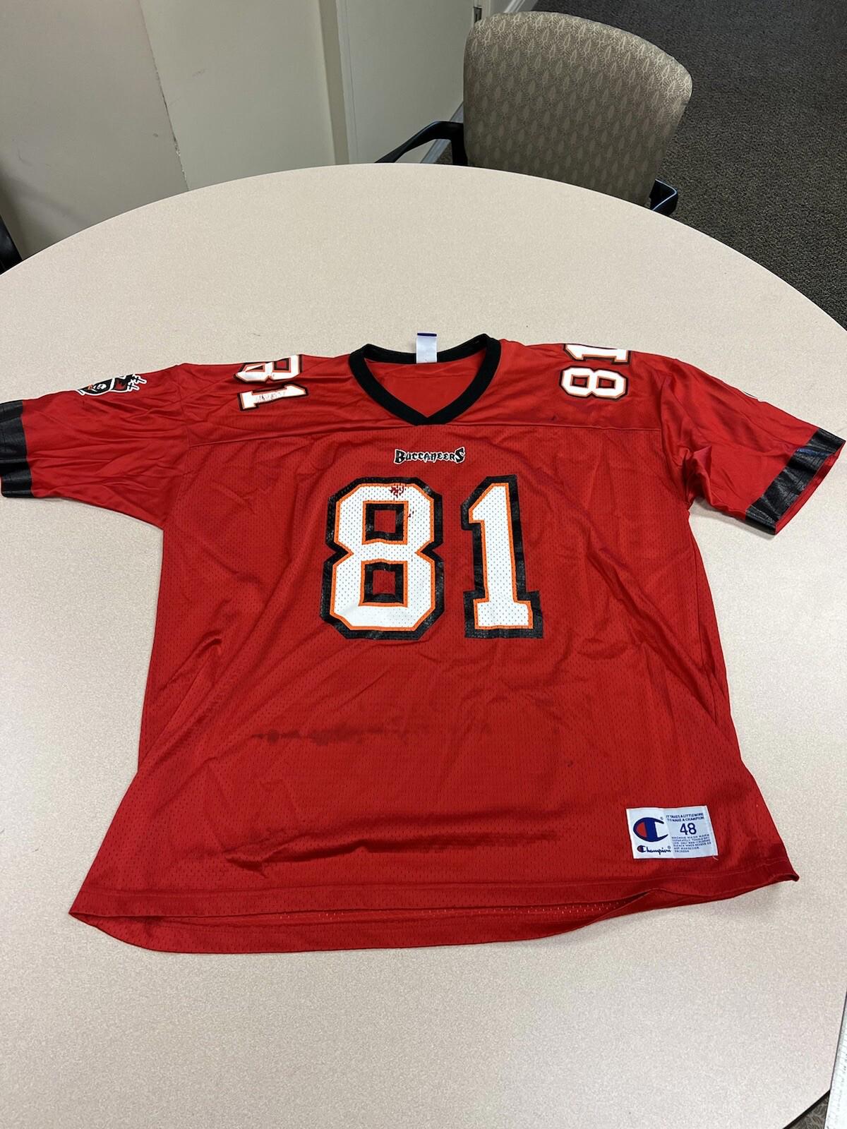 Vintage Tampa Bay Buccaneers Jacquez Green Jersey #81 Champion Size 48 222