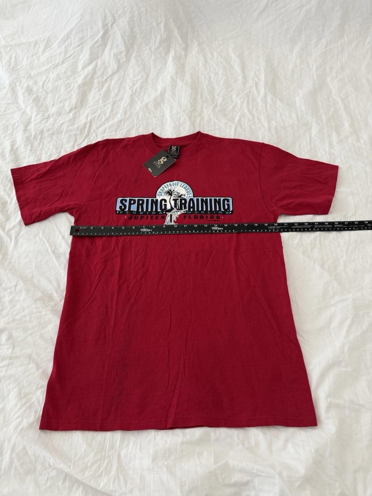 Vintage NWT MLB Florida Marlins Spring Training Edition T Shirt Red Large 147