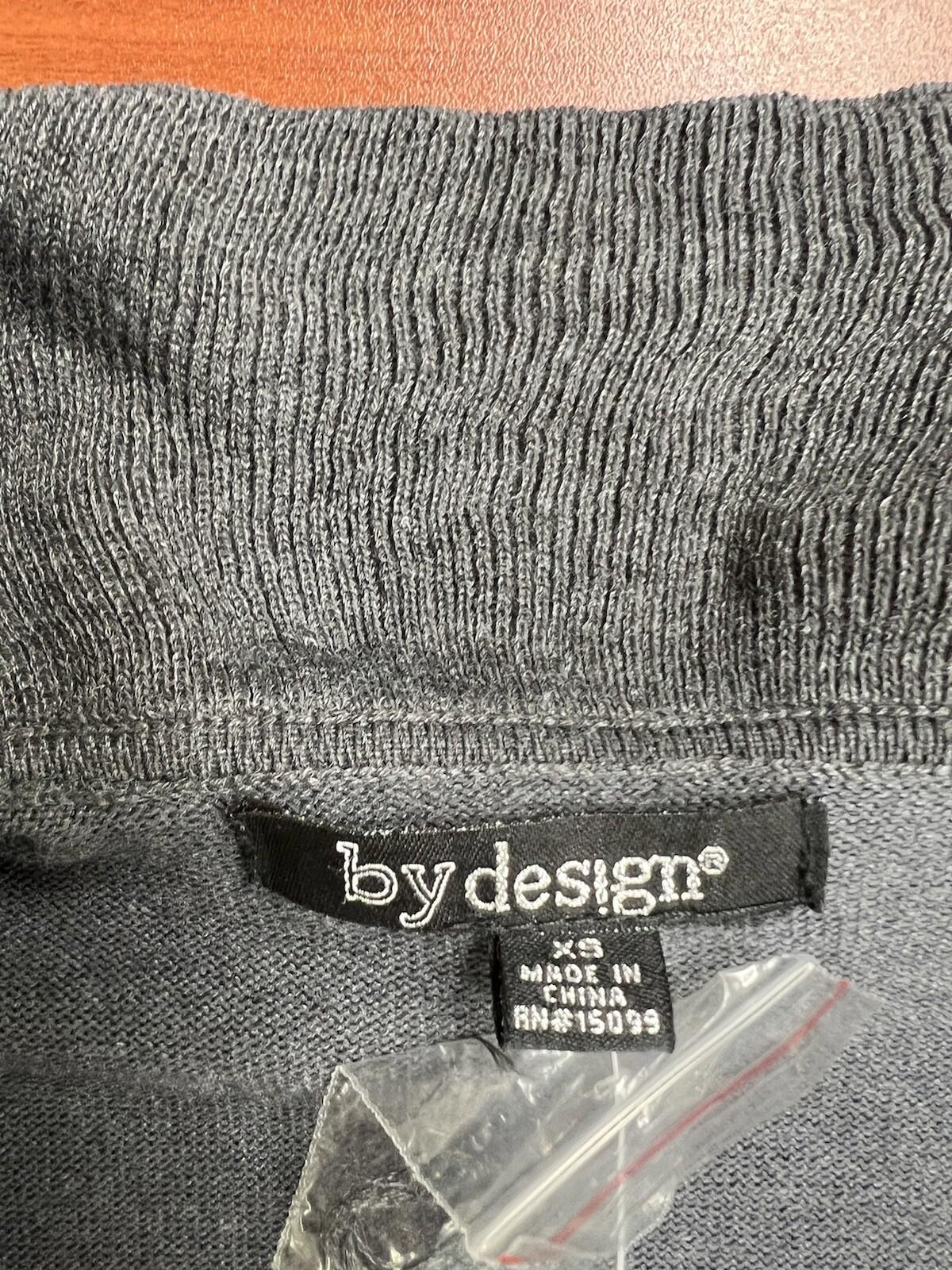NEW By Design Size Xs Gray Open Cardigan Jacket Knit Sweater 118