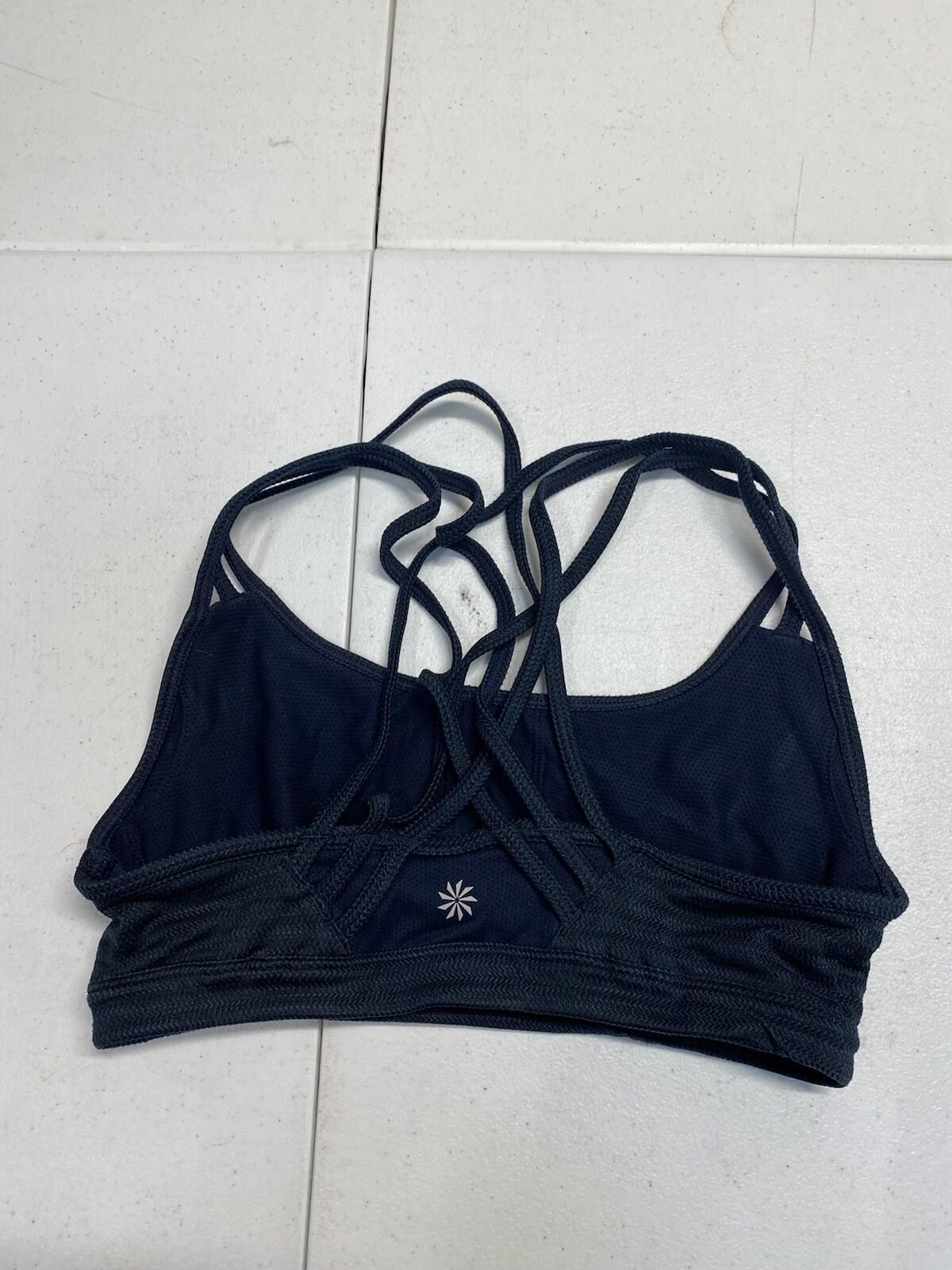 Athleta Navy Strappy Sports Bra Size Small 2e