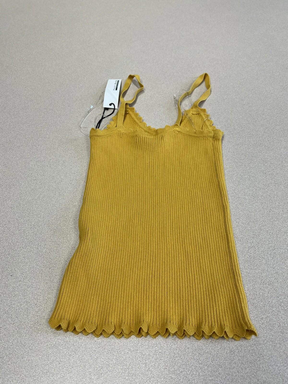Haute Monde Tank Top Women's Medium Yellow NWT 291