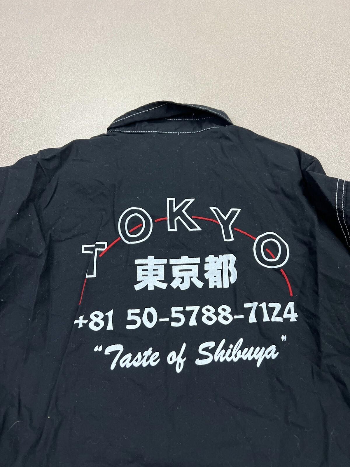 Men’s Asos Long sleeve Black Button Down shirt Tokyo Size Small 250