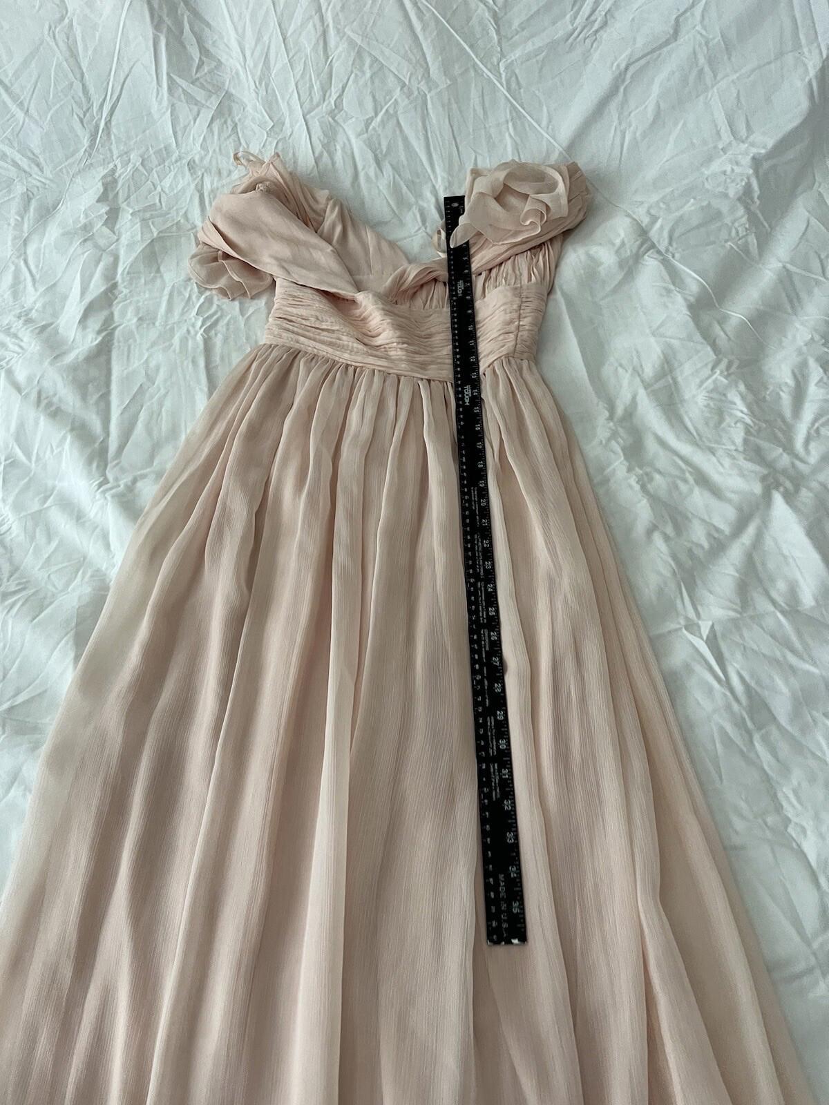French Connection Women Constance Drape Cold Shoulder Dress Pink Size 4 Nwt 337