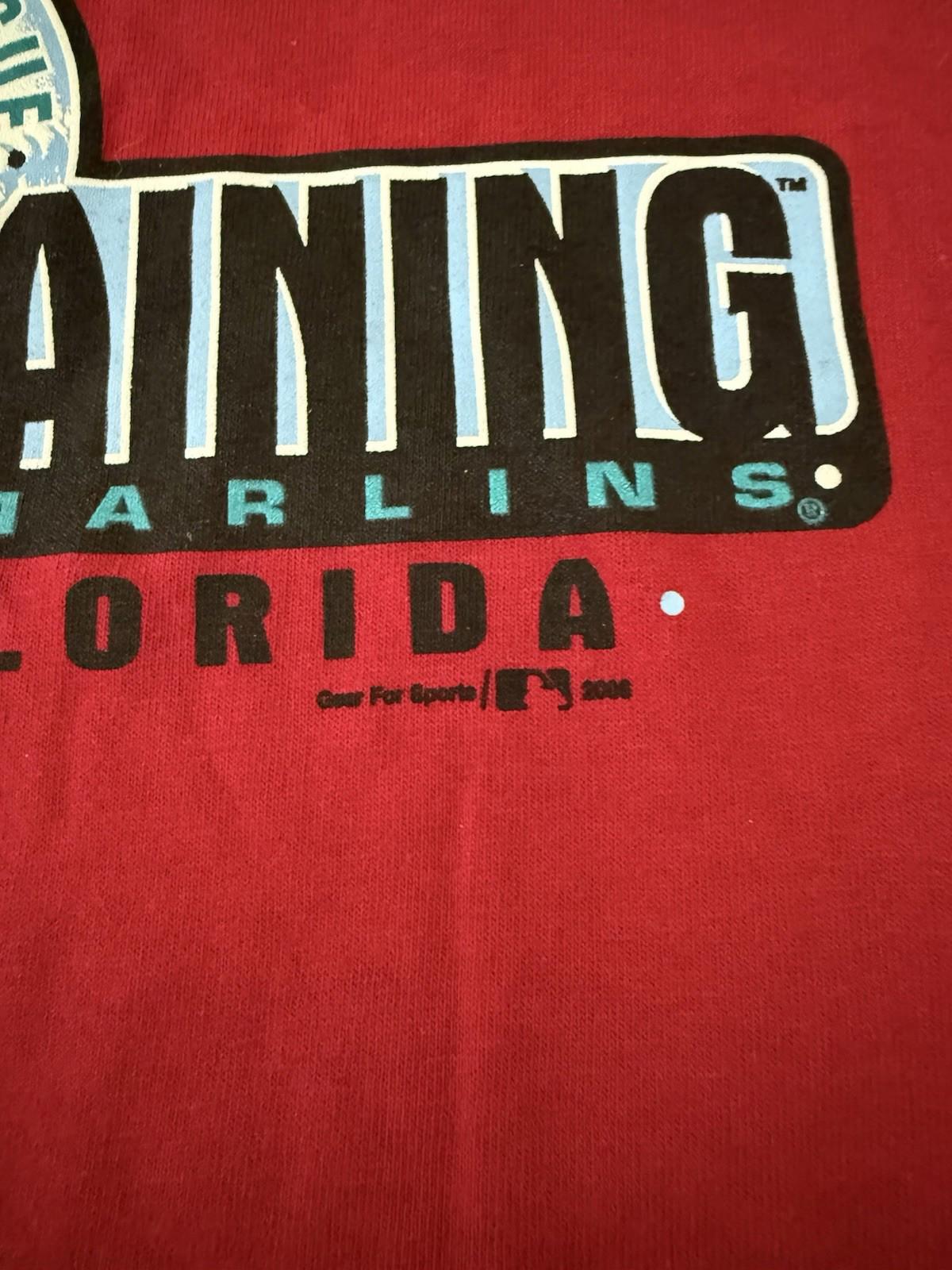 Vintage NWT MLB Florida Marlins Spring Training Edition T Shirt Red Large 147