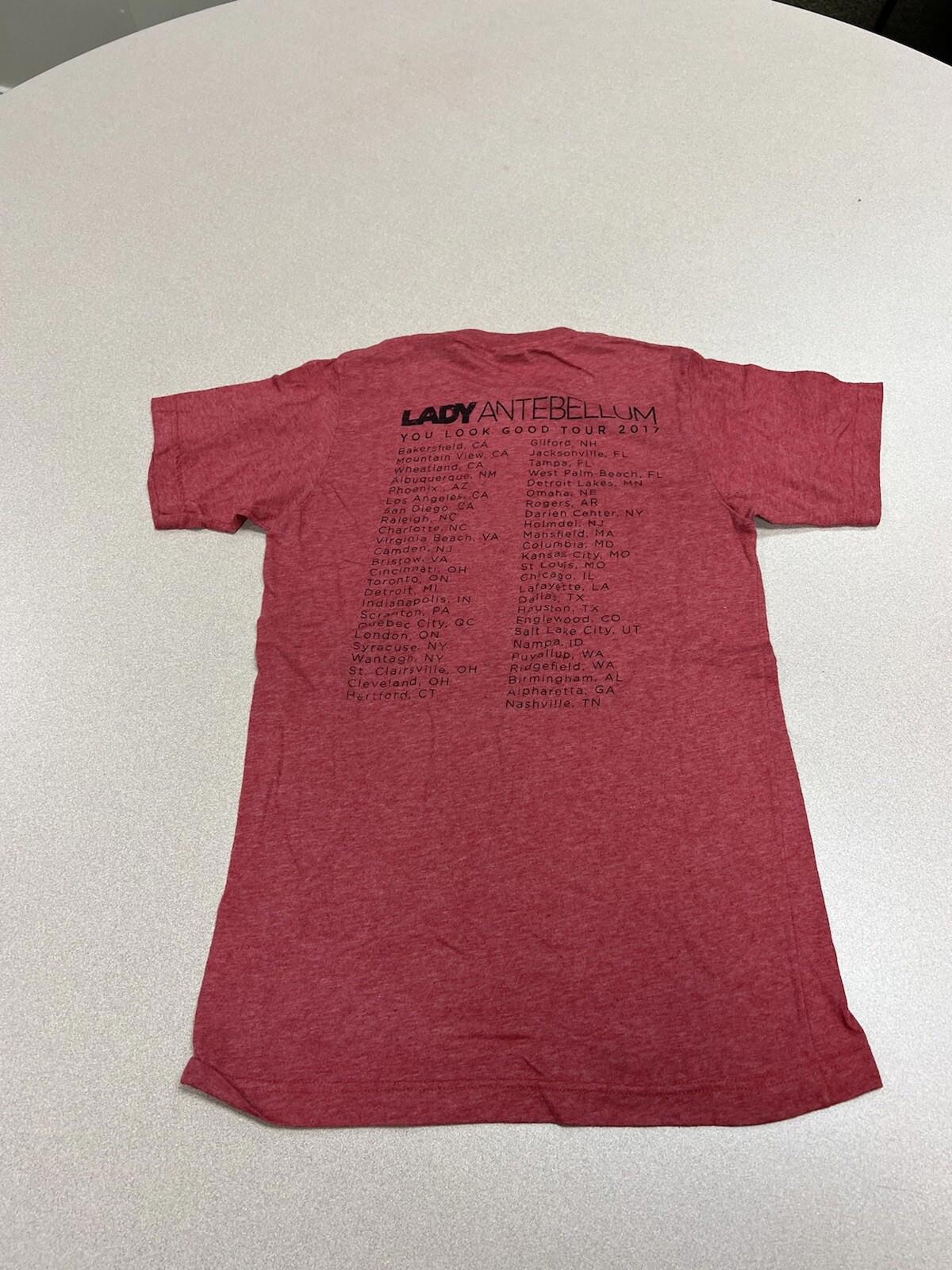 Lady Antebellum You Look Good Tour 2017 Mens T-Shirt Red Size S 5R