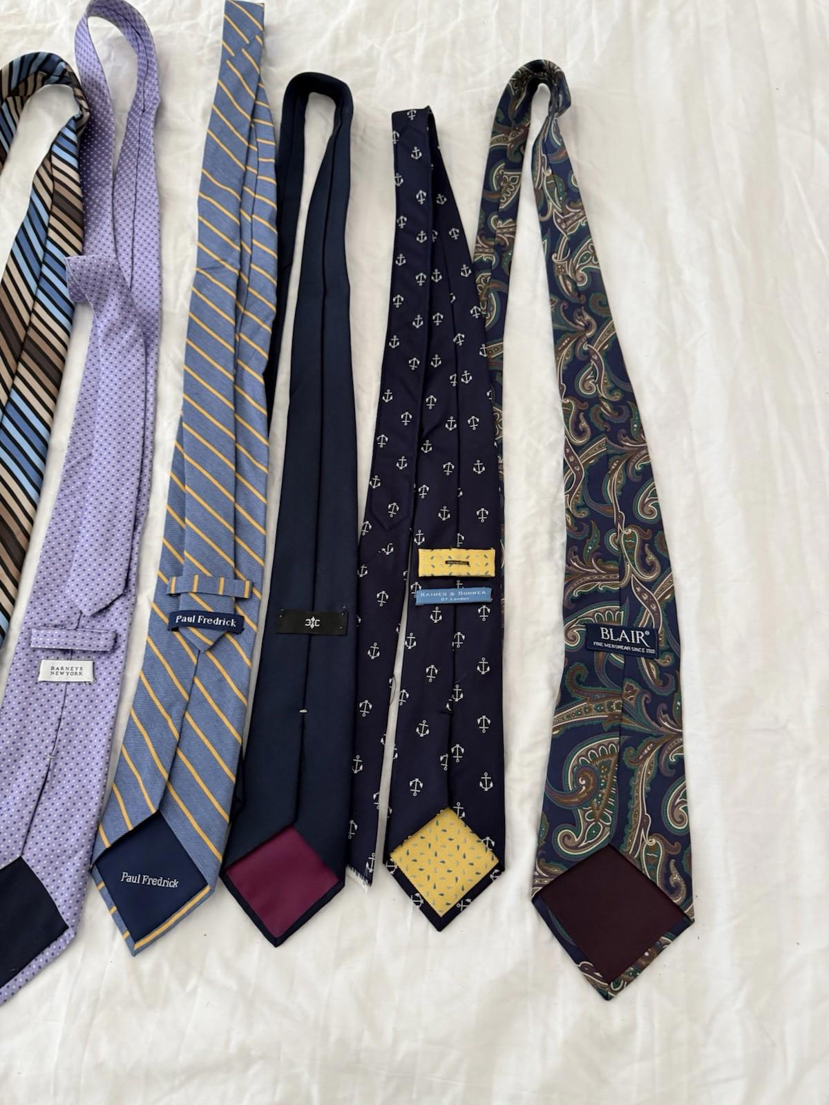 14 Neckties Good Mix Brands Wear Quilting Craft Lot Tie Lots 147