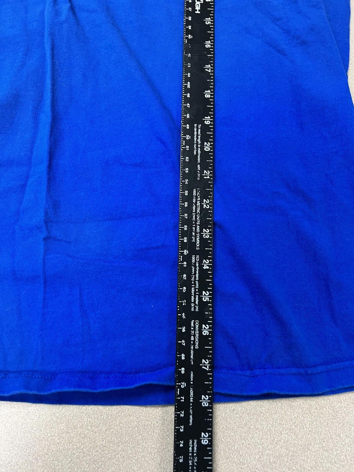 Anchorman Graphic T Shirt Blue Size XL Will Ferrell Ron Burgundy 254