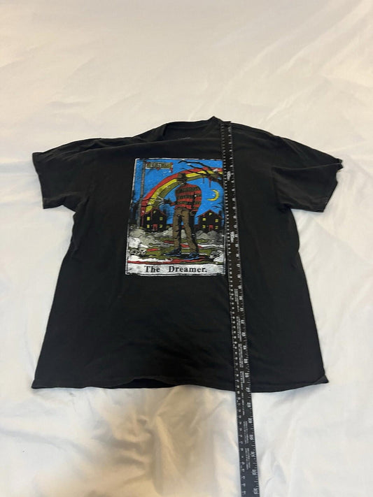 A nightmare on Elm Street t shirt mens Large black freddy krueger 361