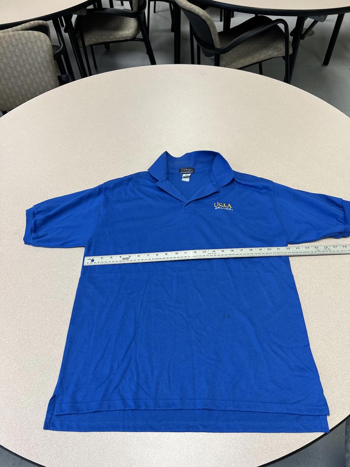 Vintage UCLA 90’s Polo Shirt Size Large Blue Embroidered 309