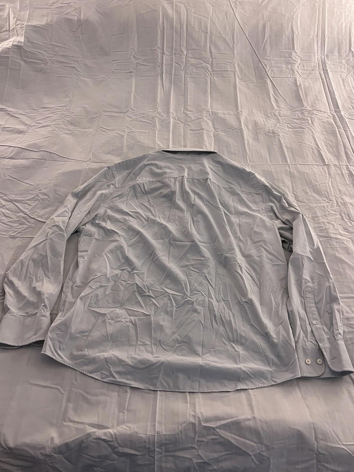 Untuckit Button Up Shirt 2XL XXL Men's Long Sleeve Grey 336