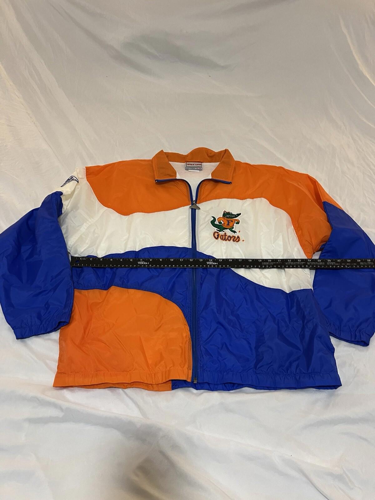 Vintage Apex One Florida Gators Zip Windbreaker Jacket 90's XL WAVE 358