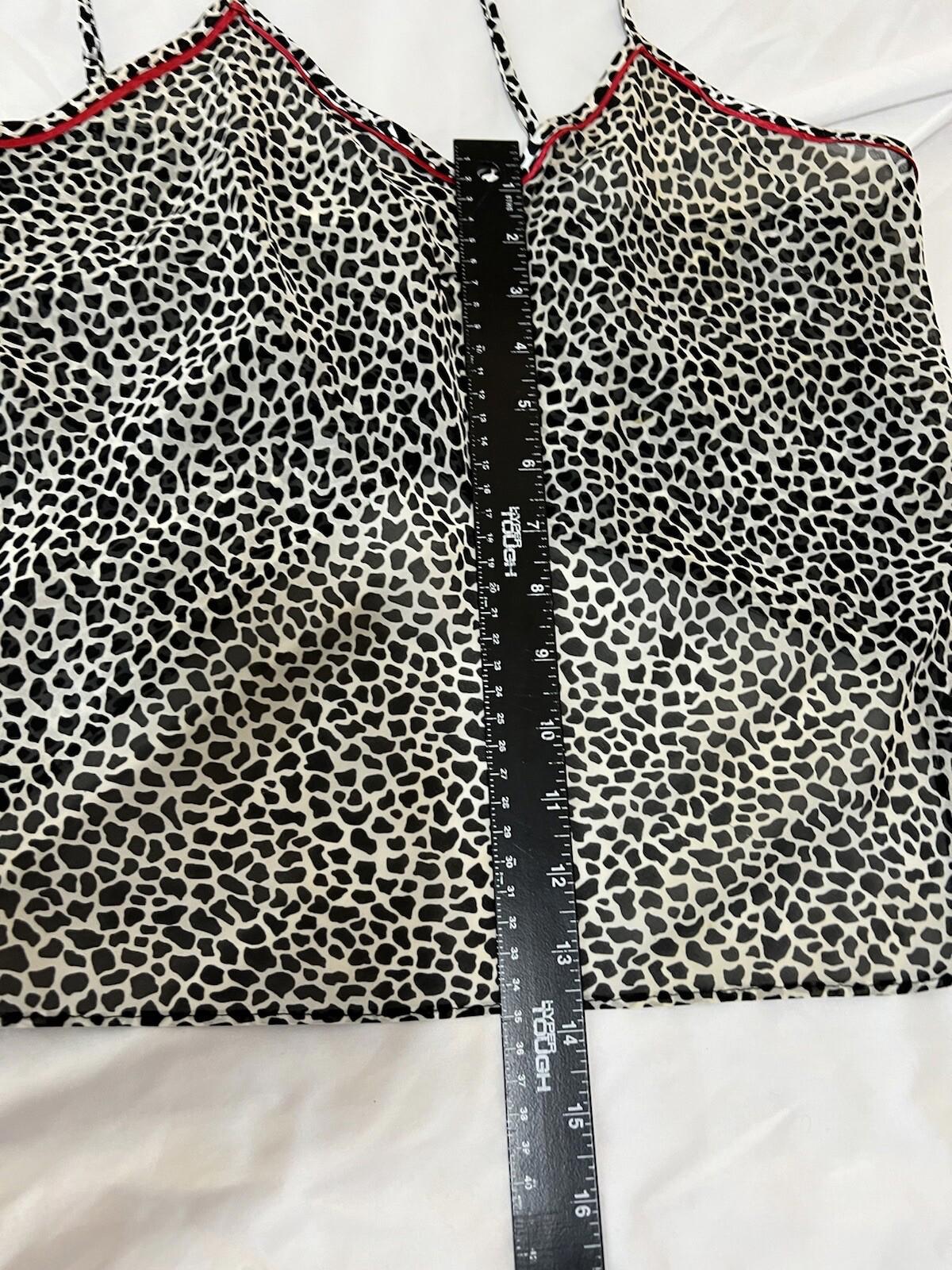 Vintage Y2K Women’s Private Property Top Size Large Animal Print 114