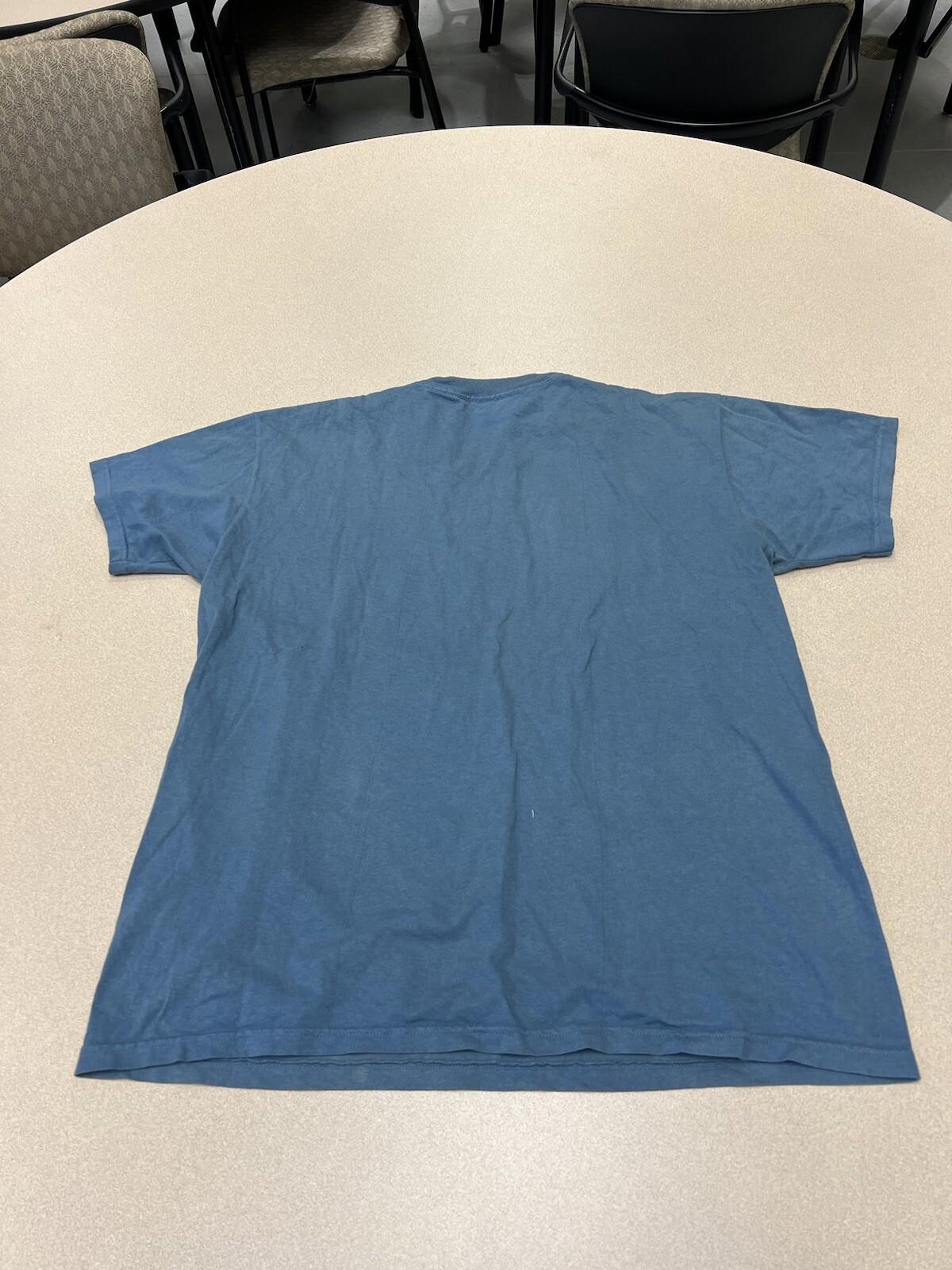 Vintage 90’s The Mountain Security Fighting shirt Men’s Size Large Blue 319