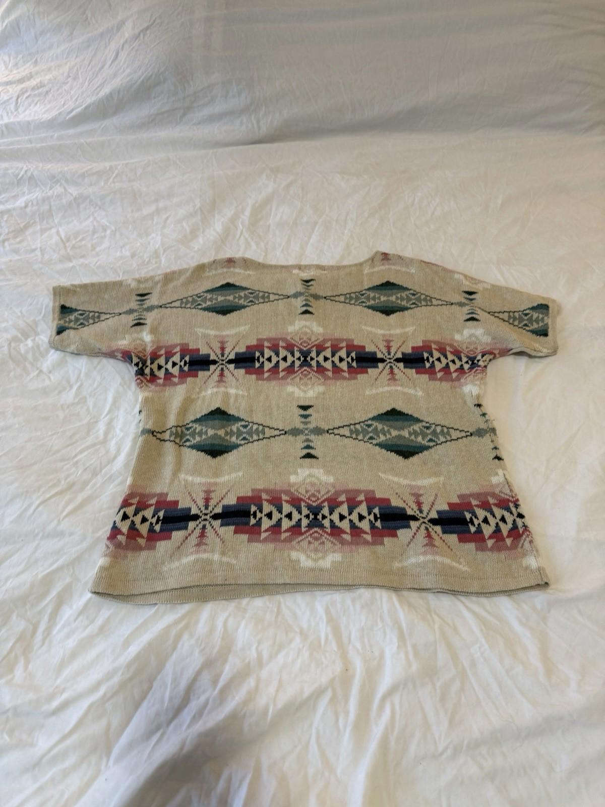 Vintage Ralph Lauren Sweater Women Southwest Aztec Native American Large 153