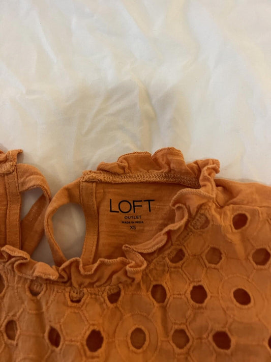 Ann Taylor Size XS Top Orange Womens 315