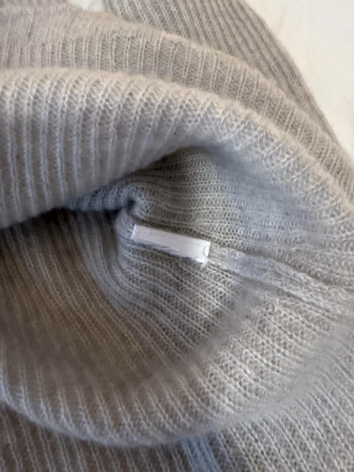 James Perse Los Angeles Sweater Women Sz 2 100% Cashmere Crew Neck Grey 153