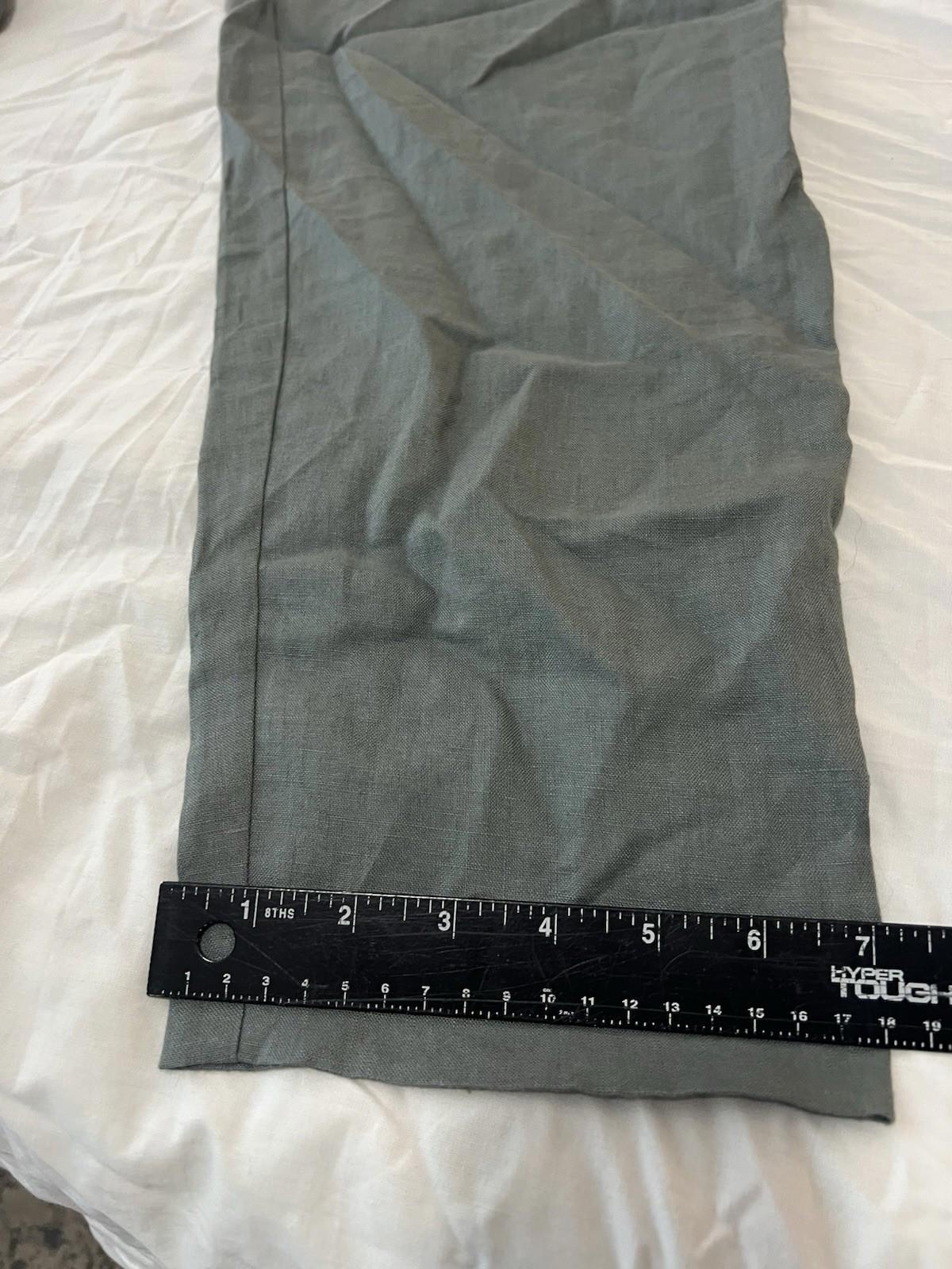 Rumer LouLou womens jumpsuit 100% linen minimalist open back belt Medium 141