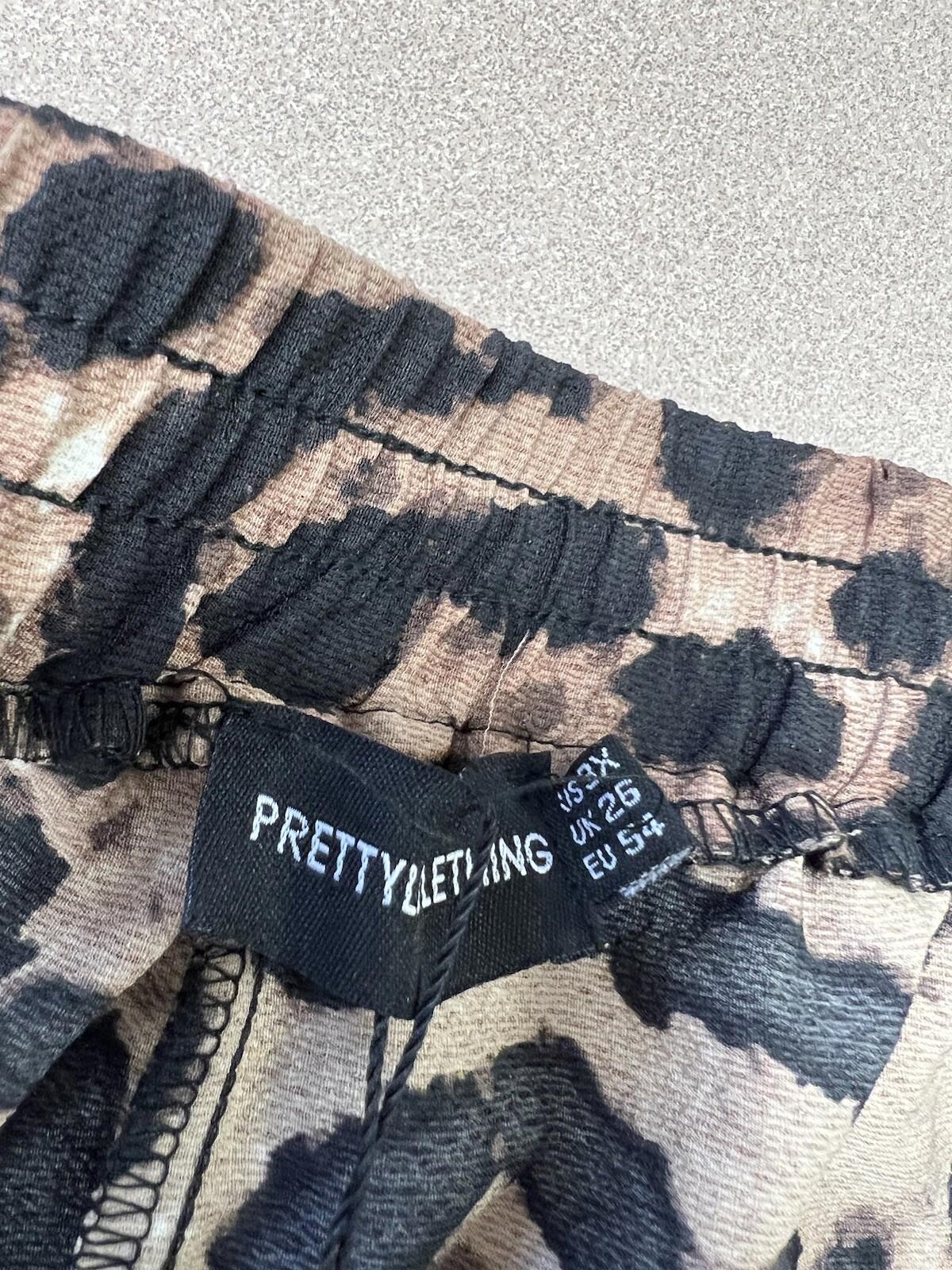 PRETTYLITTLETHING Plus 3XL Womens Animal Print Nwt 109