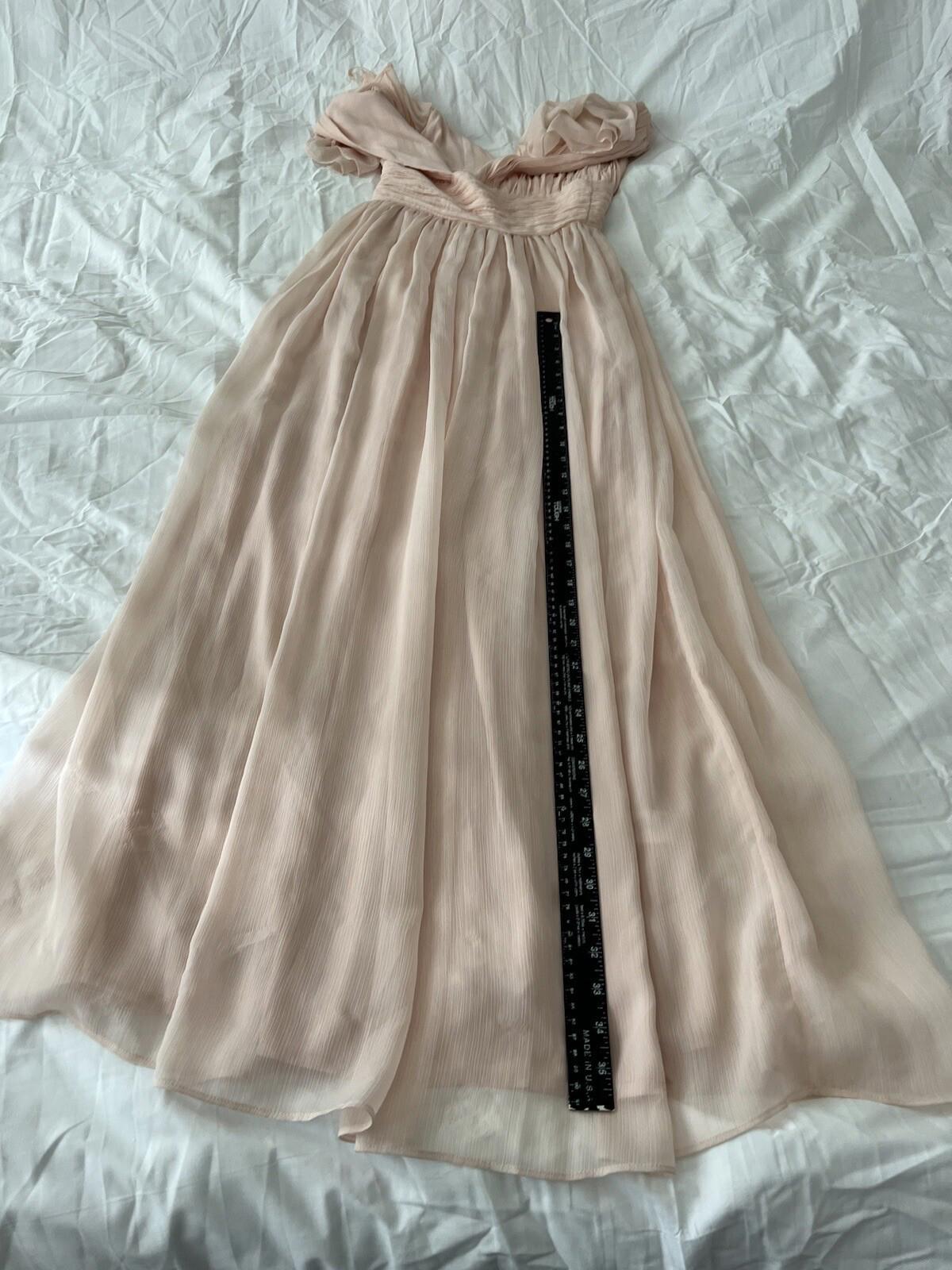 French Connection Women Constance Drape Cold Shoulder Dress Pink Size 4 Nwt 337