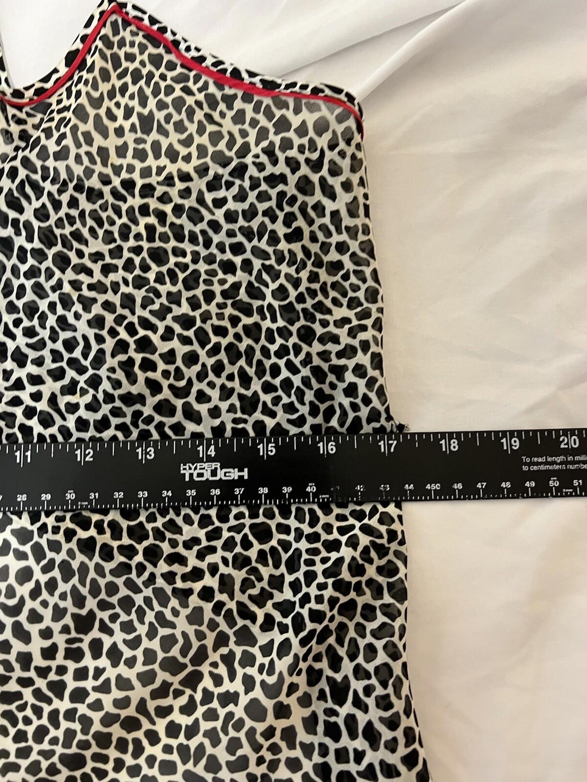 Vintage Y2K Women’s Private Property Top Size Large Animal Print 114