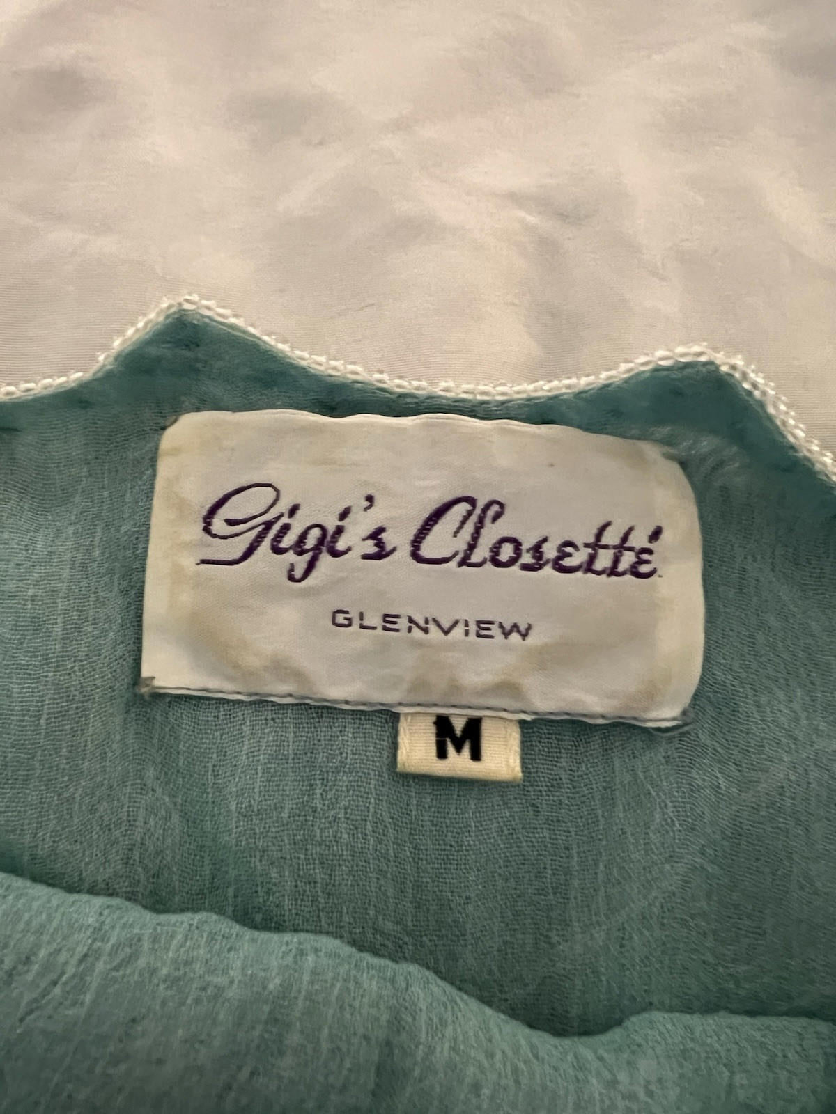 Vintage Gigi’s Closet Evening Bustier Off-the-Shoulder Metal Top Medium 133