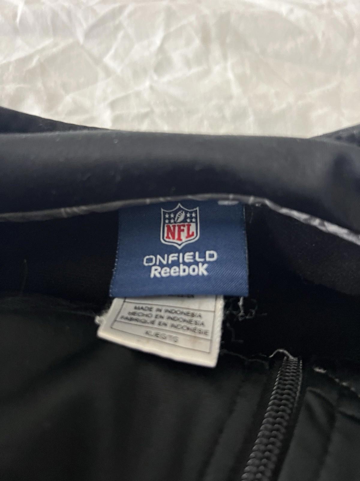 Vintage Buffalo Bills on field NFL Jacket REEBOK Size XL Black 146
