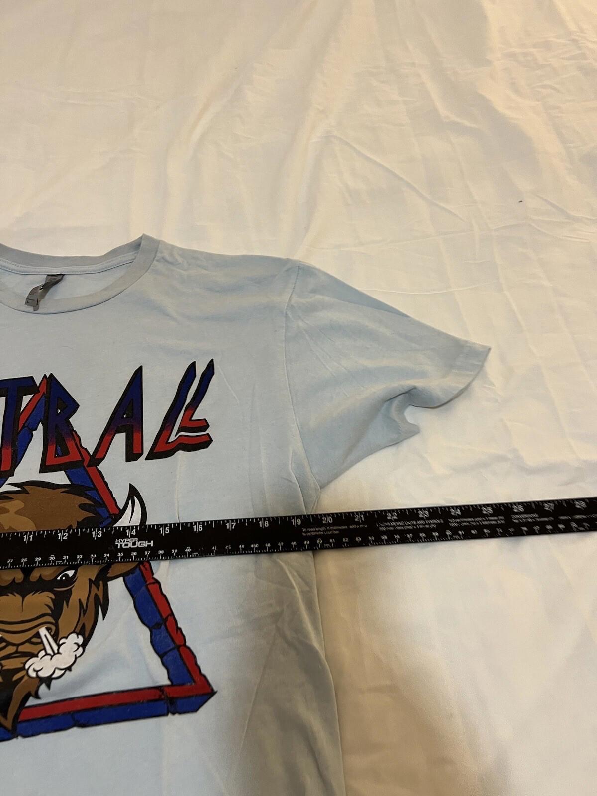 Buffalo Bills Tailgate Double Sided T Shirt Buffalo NY Blue Size Large 340