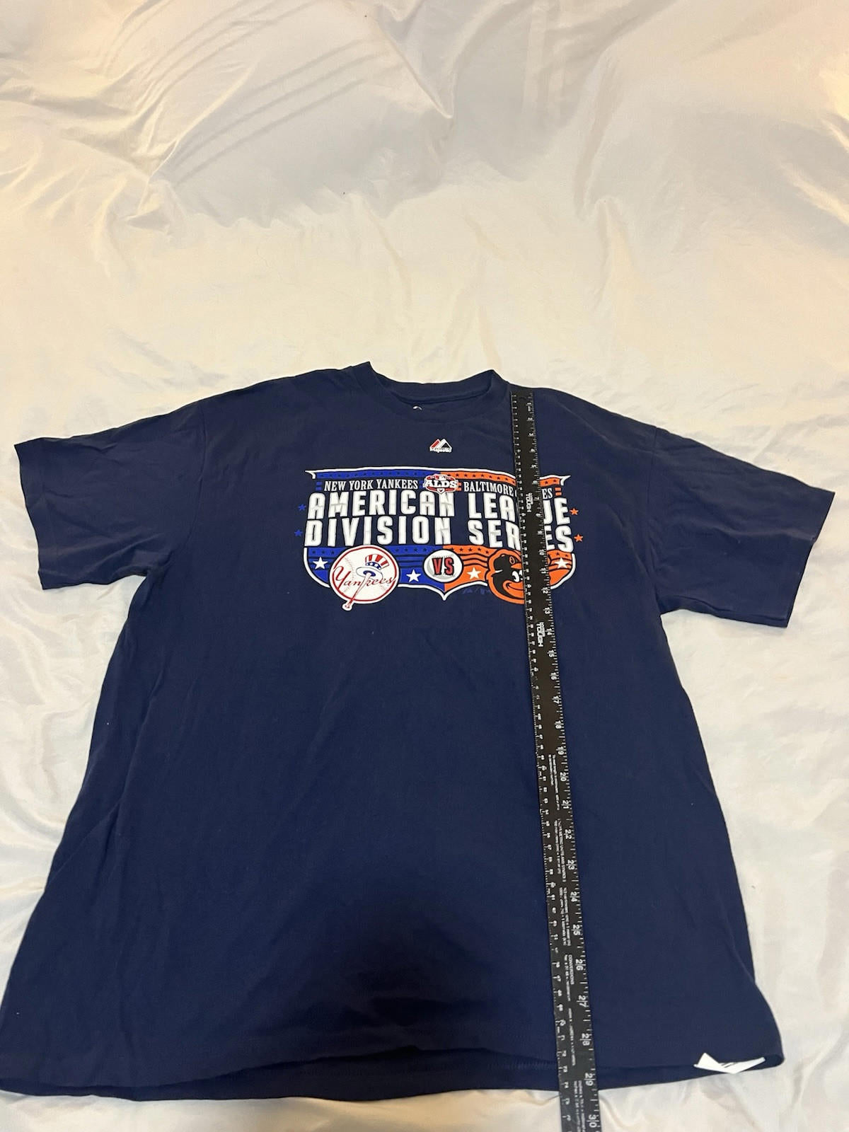 Baltimore Orioles vs New York Yankees 2012 ALDS Men's Xl Shirt Blue 122
