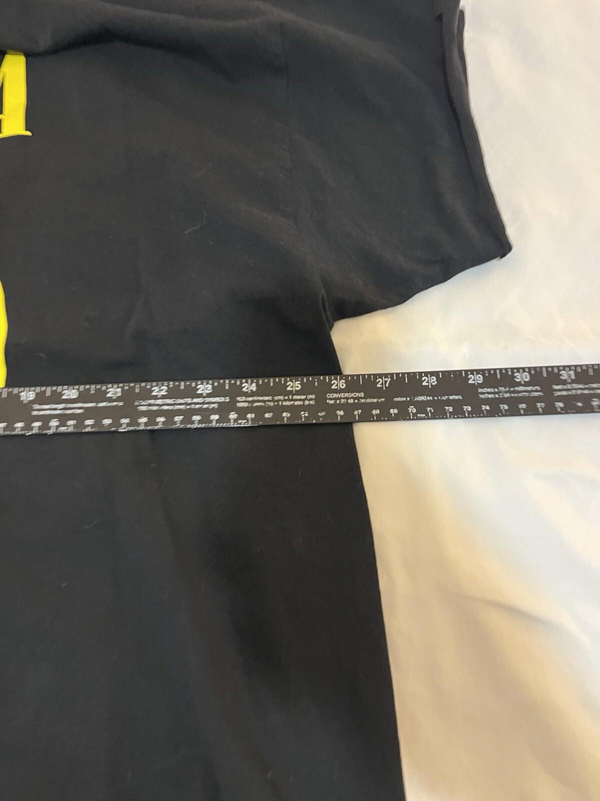 Nirvana Shirt Women 3XL Black Yellow Smiley Face Band T Shirt Custom Cut 373