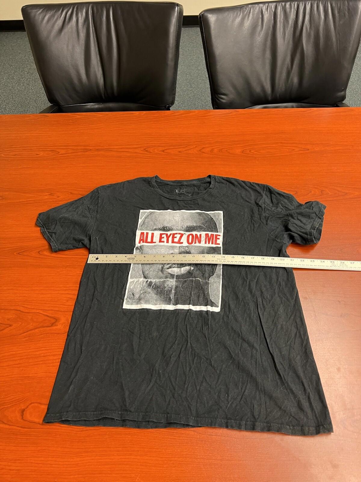 2pac Tupac Shakur All Eyez On Me T-shirt Men XL Black 2xx