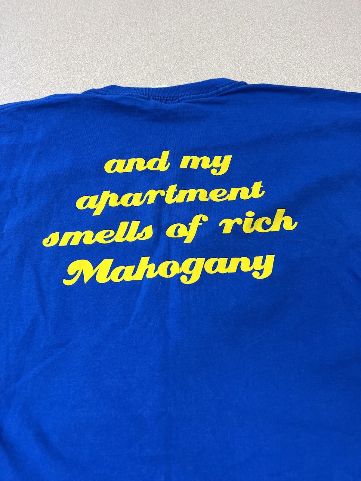 Anchorman Graphic T Shirt Blue Size XL Will Ferrell Ron Burgundy 254