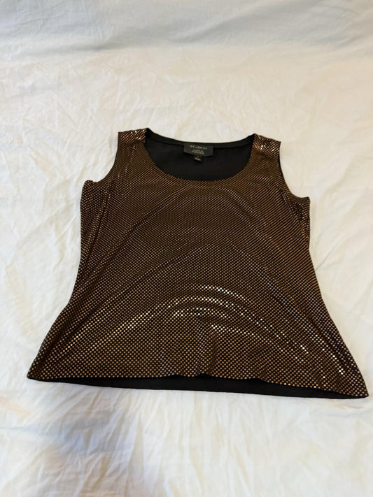 St. John Sleeveless Knit Shell Tank Top Orange Size Medium 153