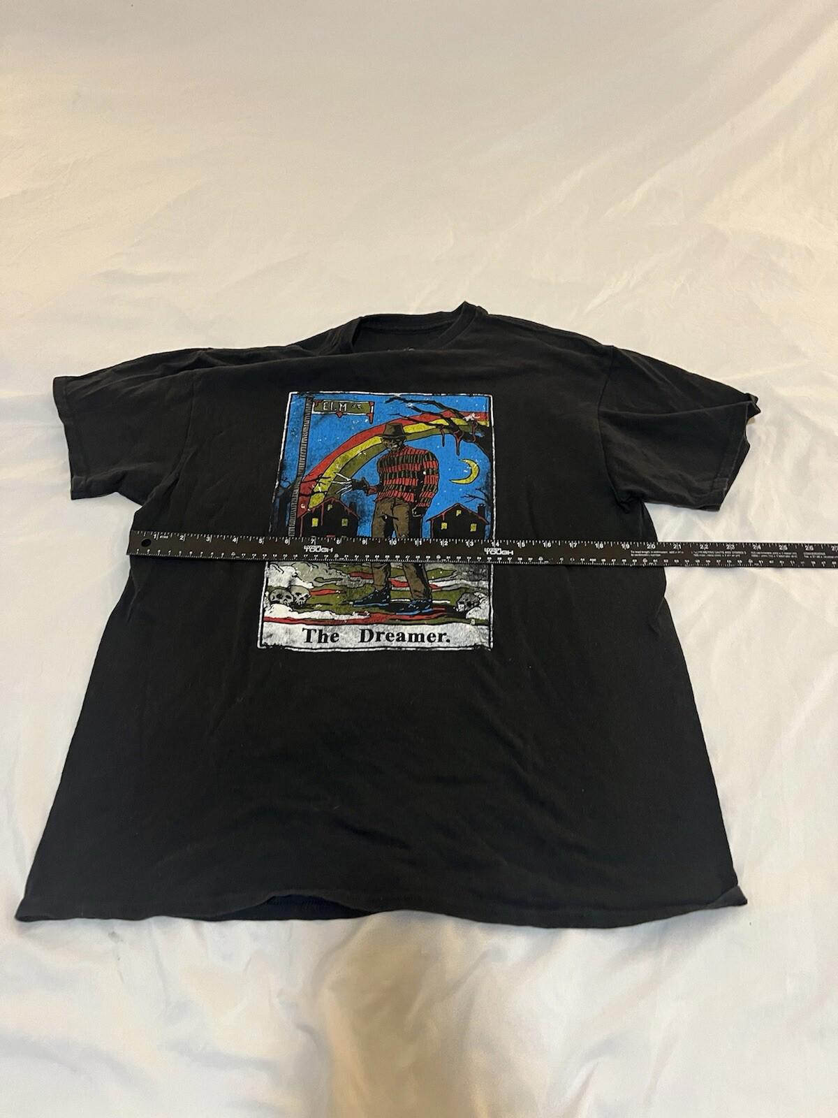 A nightmare on Elm Street t shirt mens Large black freddy krueger 361