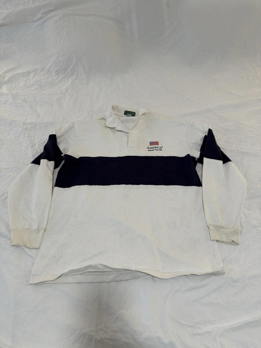 Vintage Canterbury Rugby Jersey America's Cup 1992 Shirt Size Xl  White 130