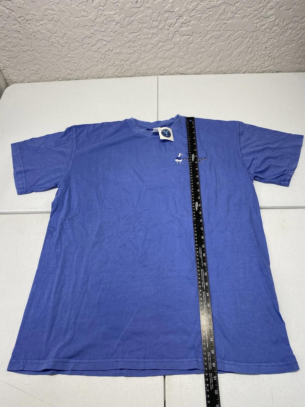 Men’s Double Sided Funny T Shirt Portland, Maine Size Xl Blue Nwt    E